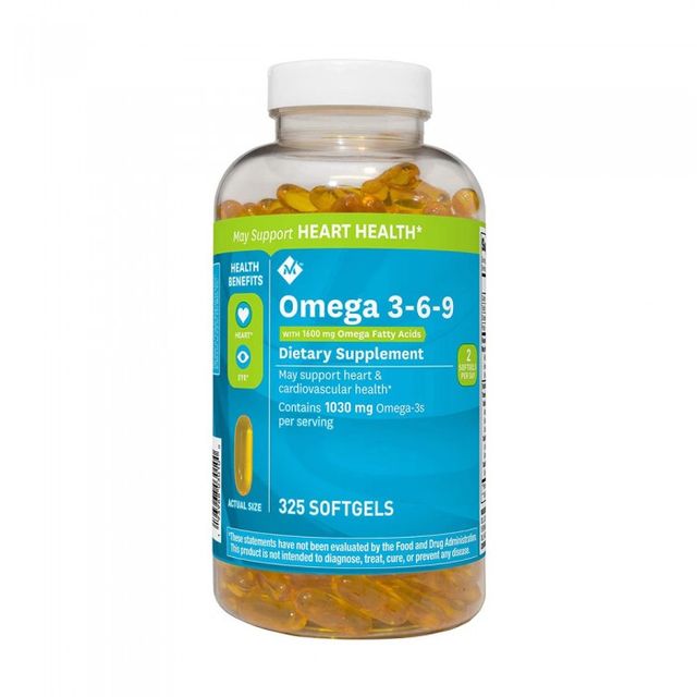 Vi&ecirc;n uống dầu c&aacute; Omega 3-6-9 Member's Mark Supports Heart Health 1