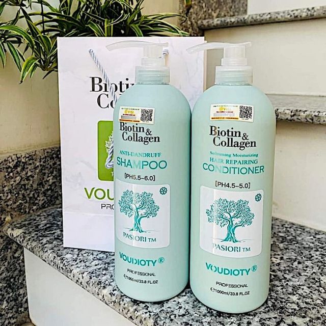 Bộ Dầu Gội Biotin Xanh Biển Hỗ Trợ Giảm Gàu - 1000ml 1
