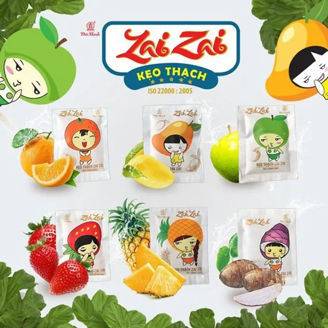 Kẹo Thạch ZaiZai Đức Hạnh 1kg Mix Đủ Vị Trái Cây 1