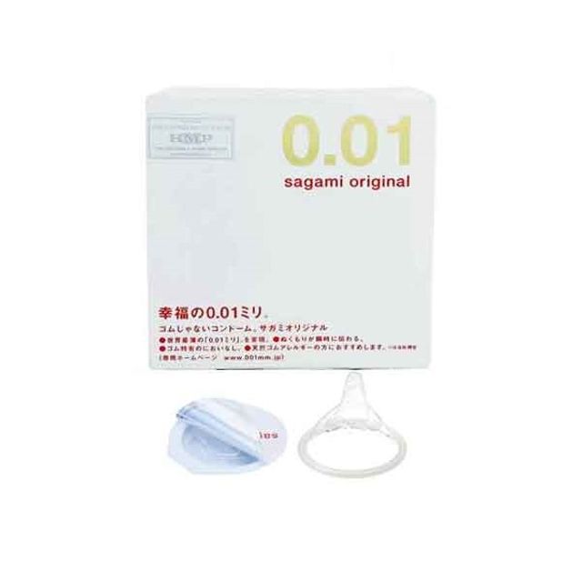 Bao Cao Su Sagami Original 0.01 - Si&ecirc;u Mỏng - Truyền Nhiệt Nhanh 1