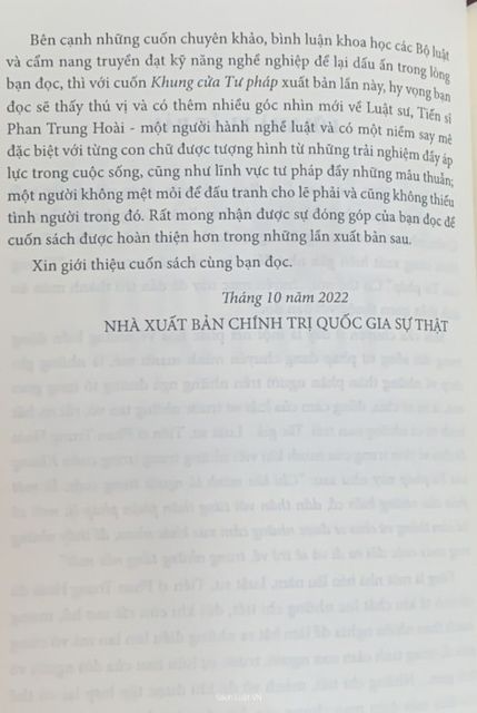 Sách - Khung Cửa Tư Pháp - Ls. Phan Trung Hoài 3