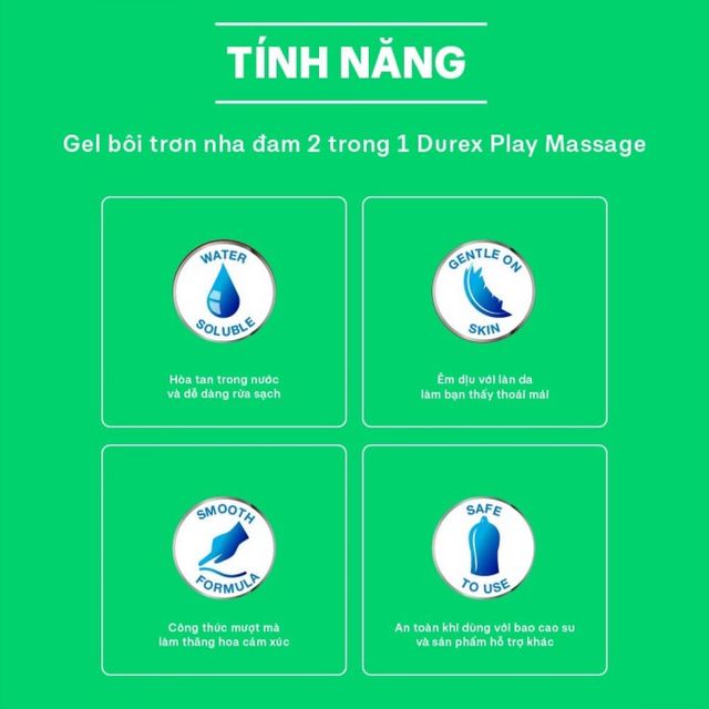 gel b&ocirc;.i trơ.n Gốc Dầu Durex Play Massage 2 in 1 - Hương Nha Đam 2