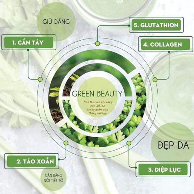 Nước &Eacute;p Cần T&acirc;y Hỗ Trợ Giảm C&acirc;n Green Beauty Ch&iacute;nh H&atilde;ng 2