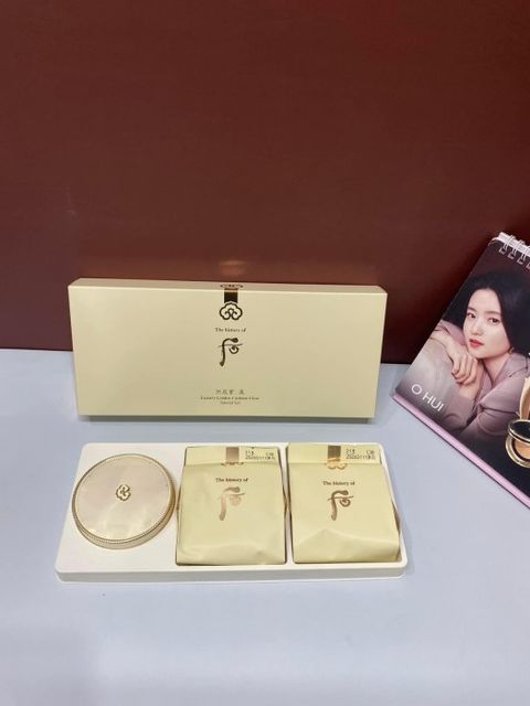 Set phấn nước Cushion Whoo Luxury Golden Glow chống nắng 1