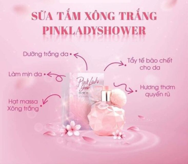 Sữa tắm Pink Lady Showder hỗ trợ làm trắng da 2