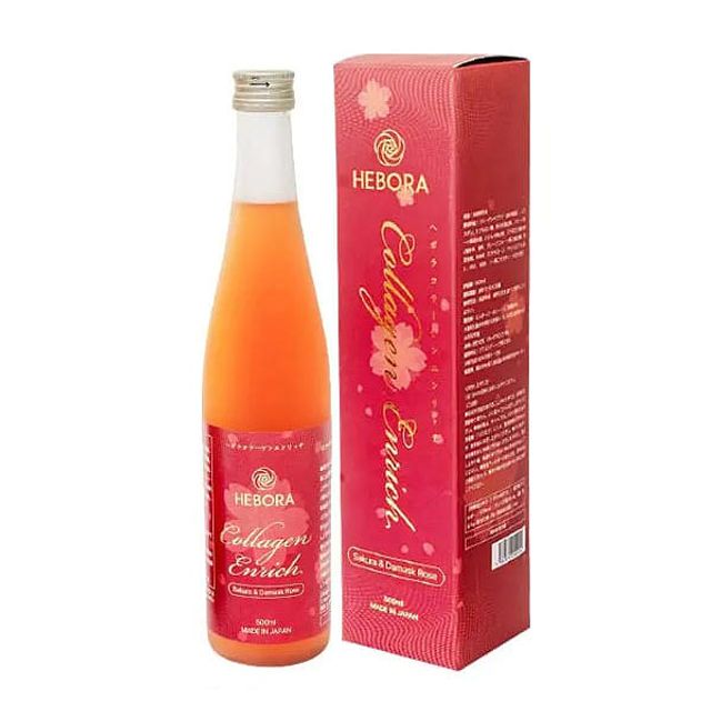 Nước uống Collagen Enrich Hebora Nhật Bản 500ml 2