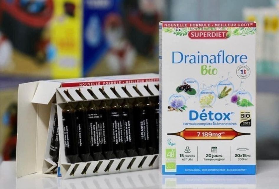 Nước uống thải độc Superdiet Drainaflore Bio Detox 1
