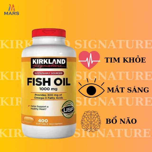 Viên uống dầu cá Kirkland Fish Oil 1000mg 1
