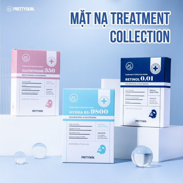 Mặt nạ giấy Pretty Skin Treatment Collection Mask hộp 10 miếng 1