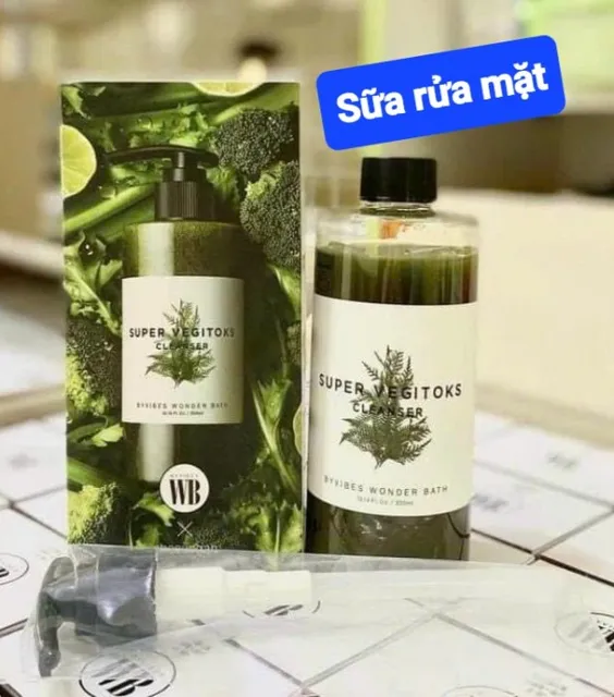 Sữa Rửa Mặt Rau Củ Thải độc Super Vegitoks 1