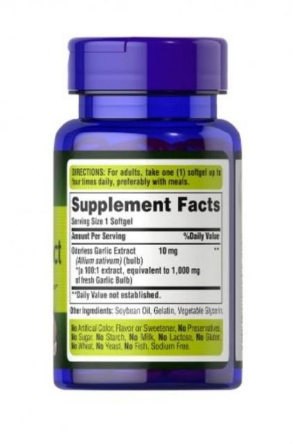 Vi&ecirc;n Uống Tinh Dầu Tỏi Odorless Garlic 1000mg 100Vi&ecirc;n 2