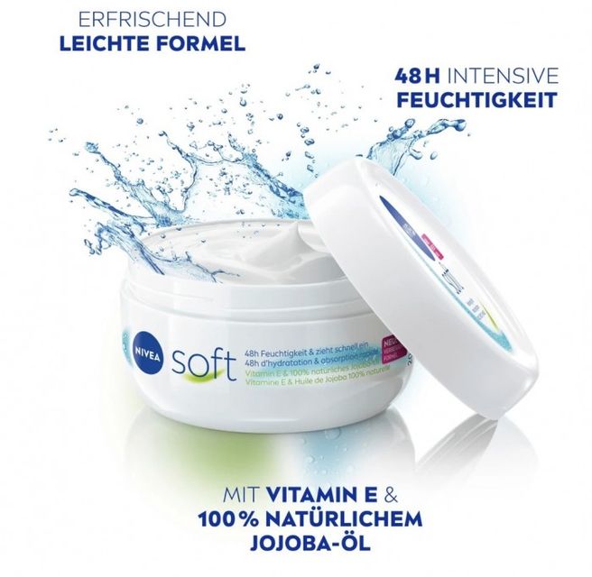 Kem Dưỡng Da Mặt và Toàn Thân Nivea Soft 200ml 1