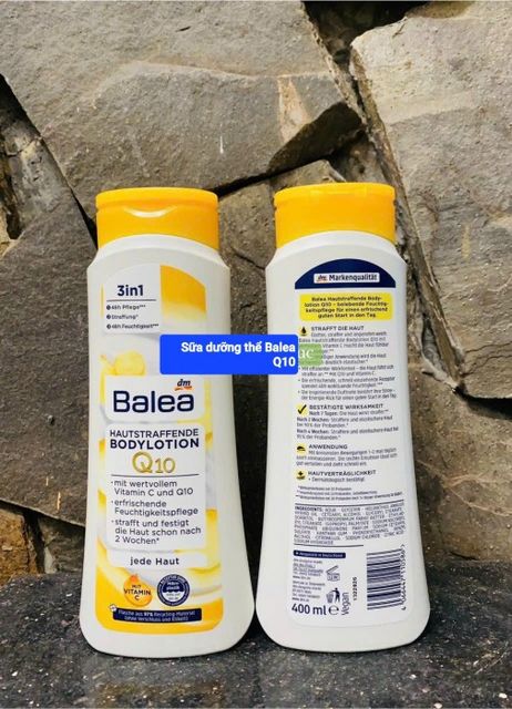 Dưỡng Thể Trắng Mịn Da & Body Balea Q10  400ml, Đức 2