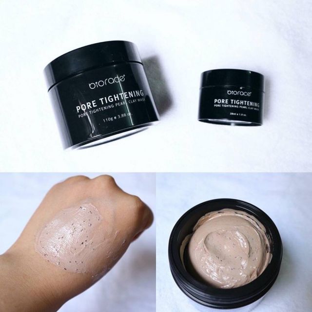 Mặt Nạ Đất Sét Ngọc Trai Biorace Pore Tightening Clay Mask 110g 3
