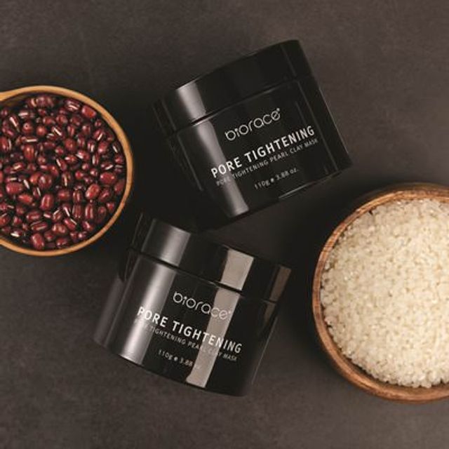 Mặt Nạ Đất Sét Ngọc Trai Biorace Pore Tightening Clay Mask 110g 5
