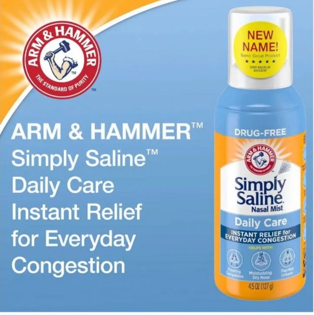 Xịt Mũi Simply Saline Nasal Mist Daily Care - Chai 127g Mỹ 2