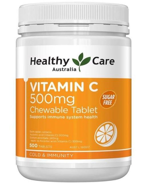 Vi&ecirc;n Nhai  Vitamin C Healthy Care Hỗ Trợ Cho Sức Khỏe V&agrave; L&agrave;n Da 1