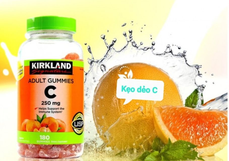 [Mỹ] Kẹo C  Adults Gummies Kirkland 250mg,180 viên 3