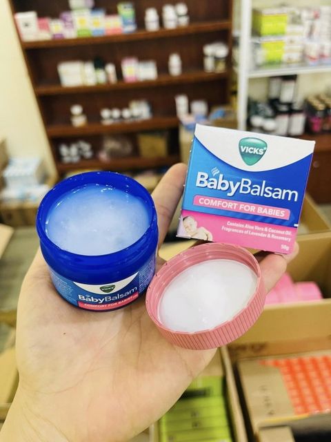 Kem bôi ấm ngực Vicks Baby Balsam hũ 50g 1