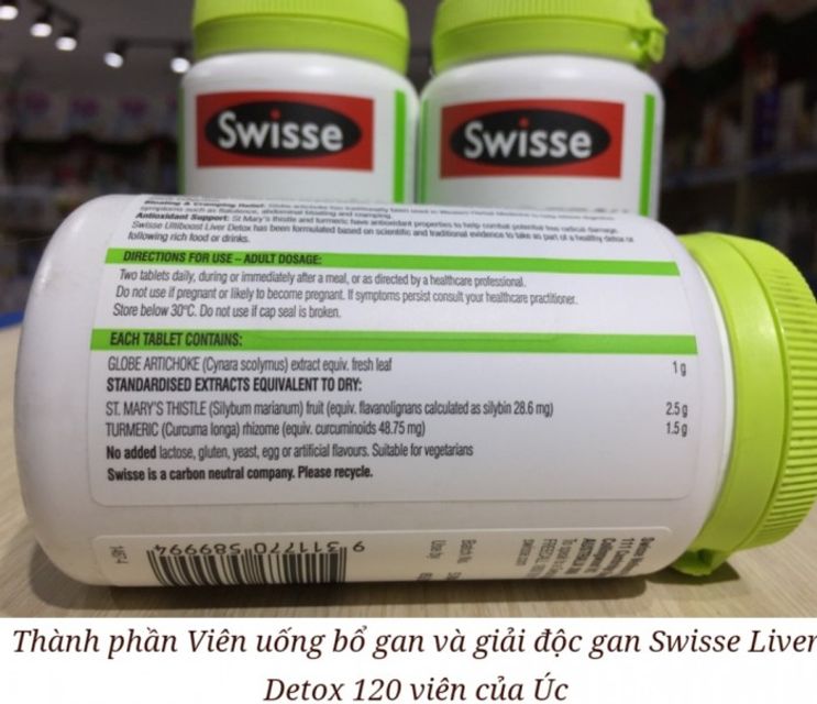 Viên Uống Bổ Gan, Giải Độc Gan  Liver Detox 120Viên, Úc 3