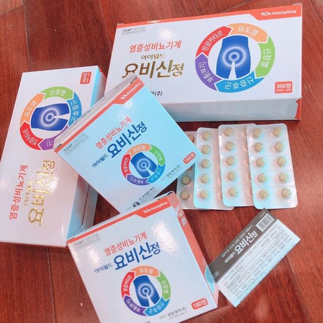 Vi&ecirc;n uống bổ thận Kwangdong H&agrave;n Quốc chống tiểu đ&ecirc;m hộp 360 vi&ecirc;n 1