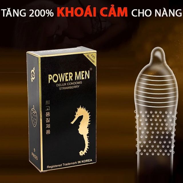 Bao Cao Su Hương Dâu Powermen Strawberry 2