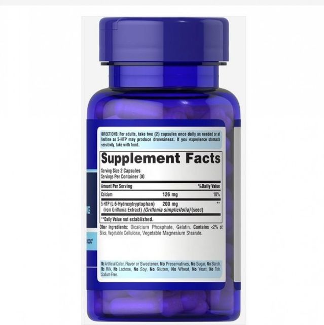 Viên uống Hỗ Trợ Mất Ngủ, giảm Stress 5-HTP 50mg  60 viên, Mỹ 2