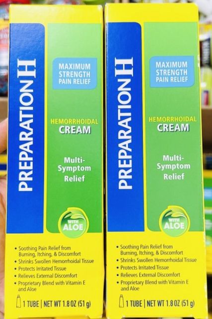 Kem b&ocirc;i trĩ Preparation H Cream with Aloe, 51g  Mỹ 3