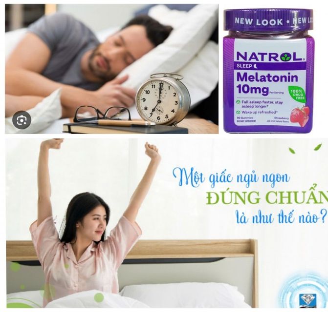 Mela tonin vị dâu 10mg 90 viên giúp ngủ ngon, chính hãng Mỹ 1