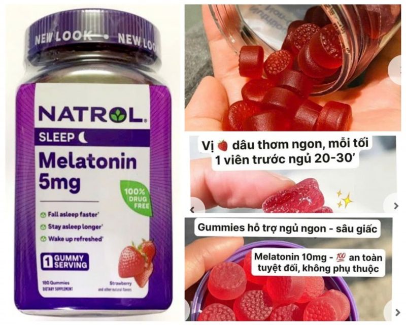 Kẹo dẻo Mela tonin 5mg 180 viên giúp ngủ ngon 1
