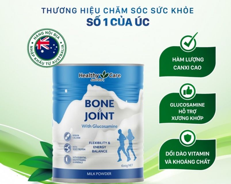 Sữa hỗ trợ xương khớp Healthy Care Bone Joint nội địa Úc 1