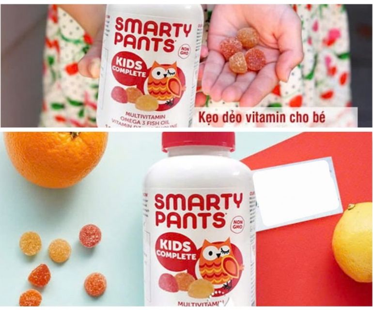Kẹo dẻo Vitamin&Omega 3 trẻ em Smarty Pants 180viên, Mỹ 1
