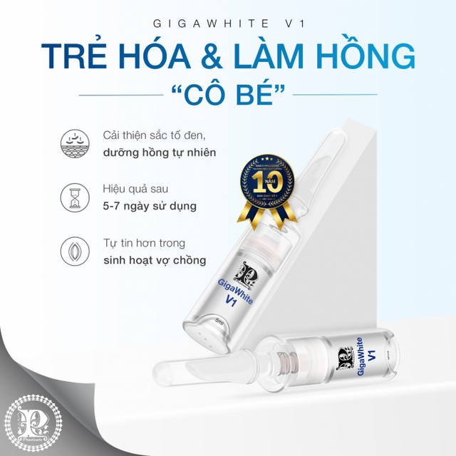 Kem giảm thâm vùng kín Nuwhite Giga White V1 Mibiti Prudente 3