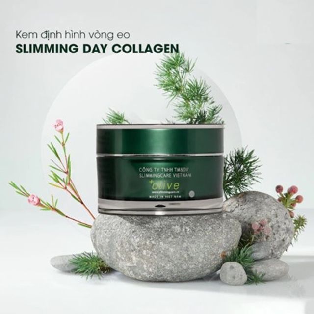 Kem tan mỡ bụng slimming day collagen olive slimming care 2
