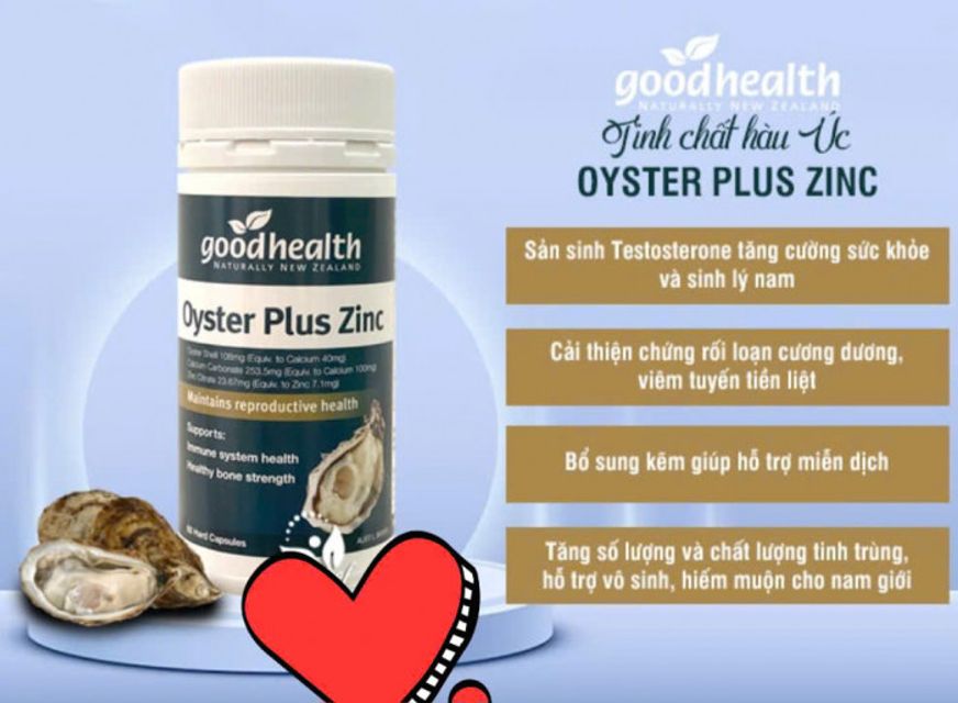 Tinh Chất Hàu Oyster Plus Zinc 60 viên 2