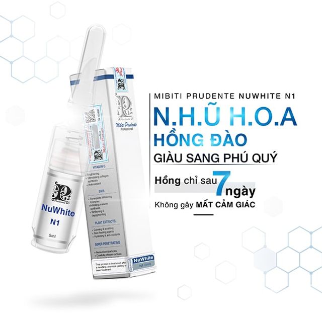 Kem hỗ trợ làm hồng nhũ hoa Nuwhite N1 Mibiti Prudente 2