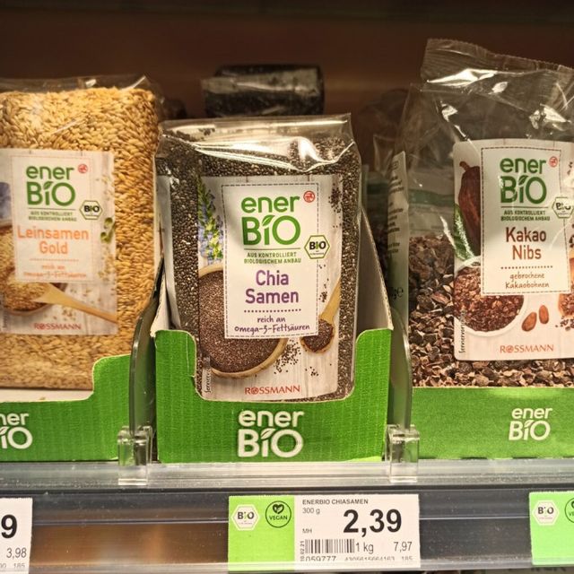 Hạt chia hữu cơ Ener Bio ChiaSamen 300g nhập khẩu Đức 2