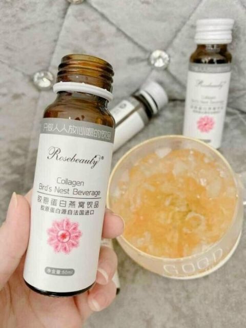 Nước Collagen Rose Beauty tinh chất yến v&agrave; hoa anh thảo 2