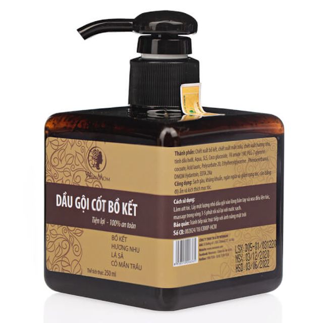 Dầu Gội Cốt Bồ Kết Wonmom Hỗ Trợ Sạch Gàu, Nuôi Dưỡng Tóc Đen Mượt 1