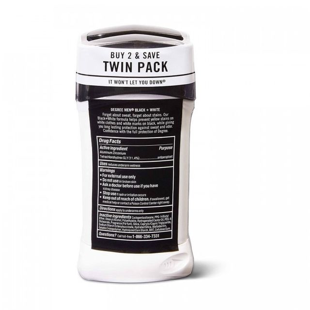 Lăn khử mùi cho nam Degree Men Black & White UltraClear 76g Mỹ 3