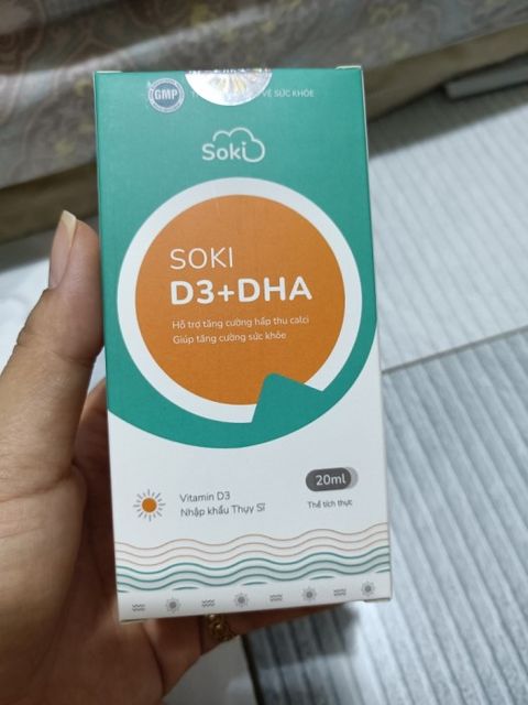 Soki D3+DHA gi&uacute;p bổ sung vitamin cho b&eacute; 3