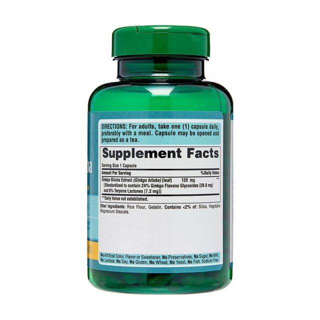 Vi&ecirc;n uống hỗ trợ tăng cường tr&iacute; nhớ Ginkgo Biloba Puritan's Pride 200 vi&ecirc;n 2