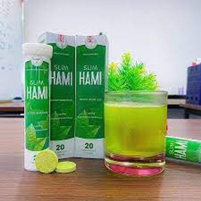 Viên Sủi Slim Hami Chiết Xuất Lá Sen Giúp Giảm Cân Tuýp 20 viên Sủi 1