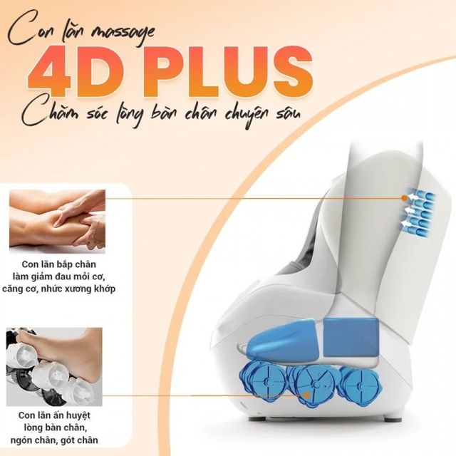 Máy Massage Chân và Bắp Chân Okachi JP-986 - Thiết Bị Massage 4D Thông Minh, Nhiệt Hồng Ngoại, Giảm Đau Hiệu Quả 5