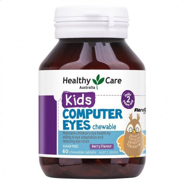 Viên nhai bổ mắt cho bé Healthy Care Kids Computer Eyes 60 viên 1