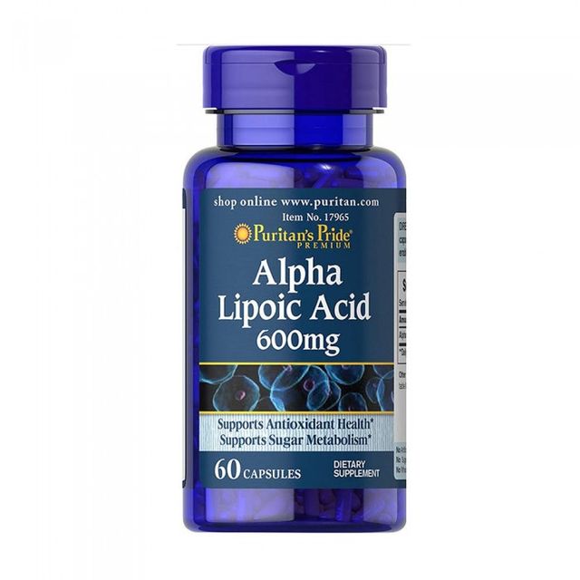 Viên uống đẹp da Puritan’s Pride Alpha Lipoic Acid 600mg 60 viên 1