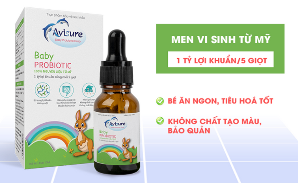 Men vi sinh cho b&eacute; Avisure baby probiotic 2