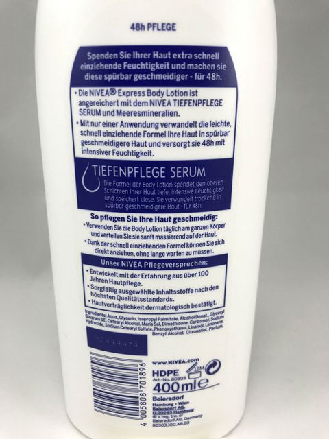 Sữa Dưỡng Thể Nivea Body Lotion Express 400ml  - Hàng Nội Địa Đức 3