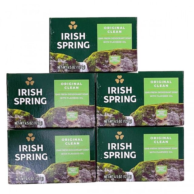 Set 5 B&aacute;nh X&agrave; B&ocirc;ng Cục Irish Spring Original Usa Hương Dịu Nhẹ 1