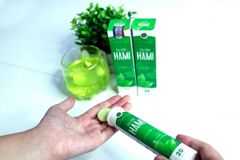 Viên Sủi Slim Hami Chiết Xuất Lá Sen Giúp Giảm Cân Tuýp 20 viên Sủi 3